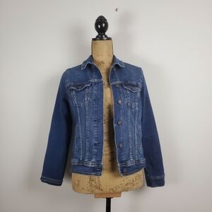 Old Navy Classic Blue Denim Trucker Jacket Women's Size Small
